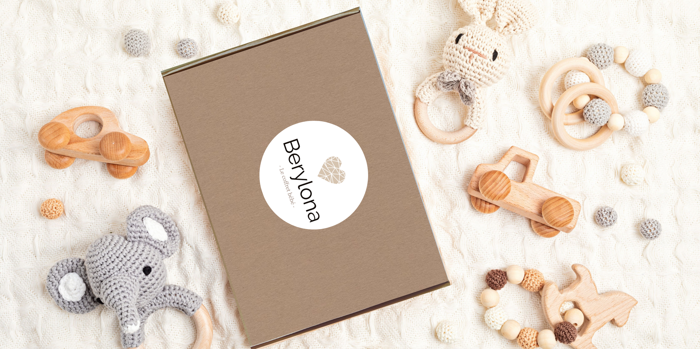 Coffret de naissance Berylona. Coffret sur mesure pour bébé