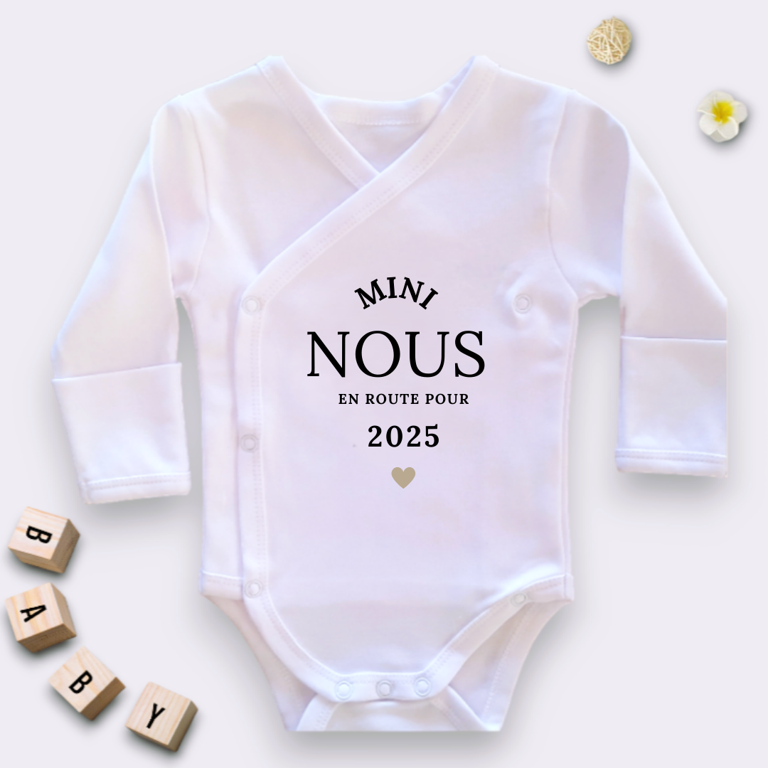Body "mini nous pour 2025" annonce de grossesse