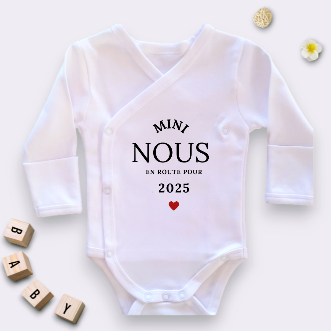 Body "mini nous pour 2025" annonce de grossesse